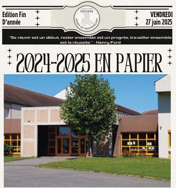 Journal de l’année 2024-2025